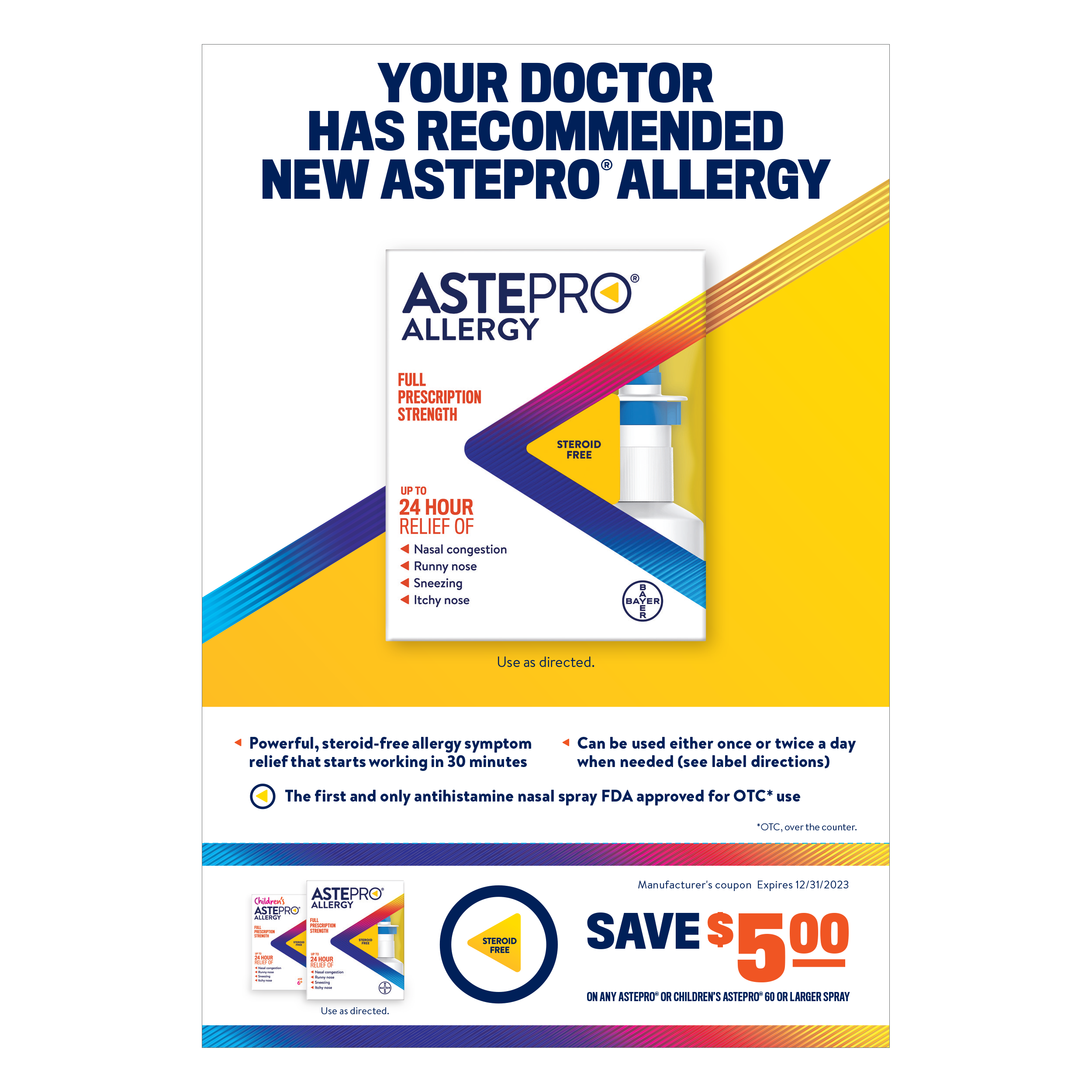 Astepro® Coupon Pad